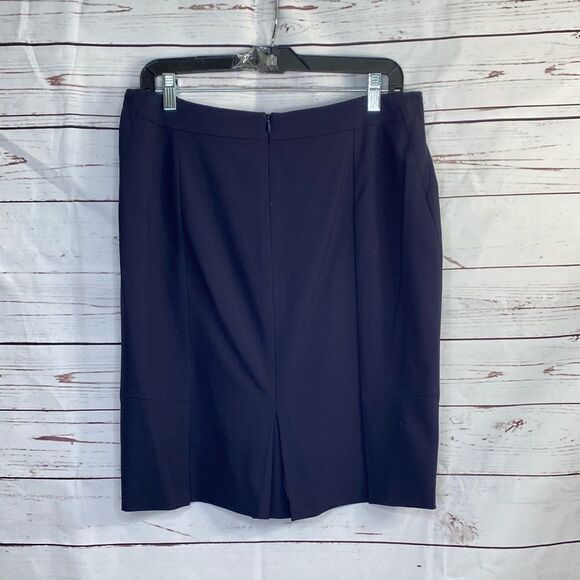 ena Lange Virgin Wool Blend Skirt Russian Night - Picture 3 of 5